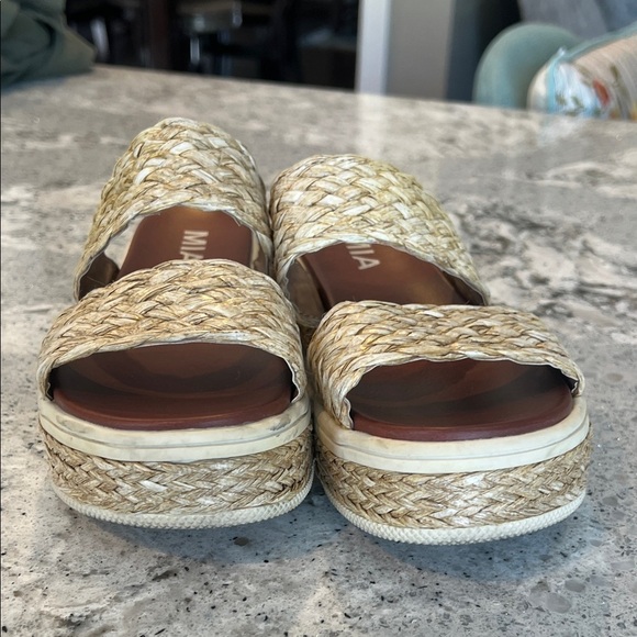 MIA Women's Natural Woven Espadrille Sandals Size 7 - Picture 4 of 6